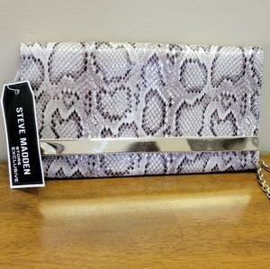Steve Madden Snake Print Clutch